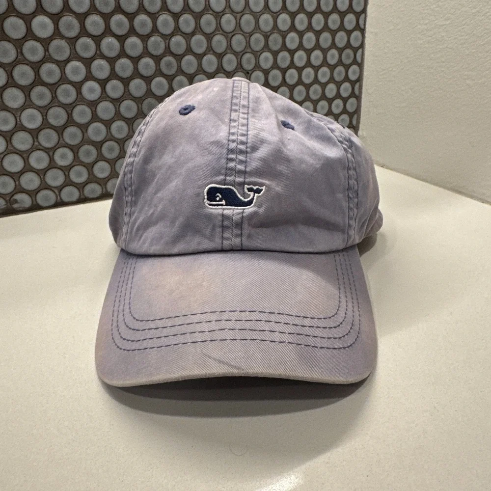 Vineyard Vines Hat Cap Blue‎ Whale One Size Adjustable Strap Back Embroidered